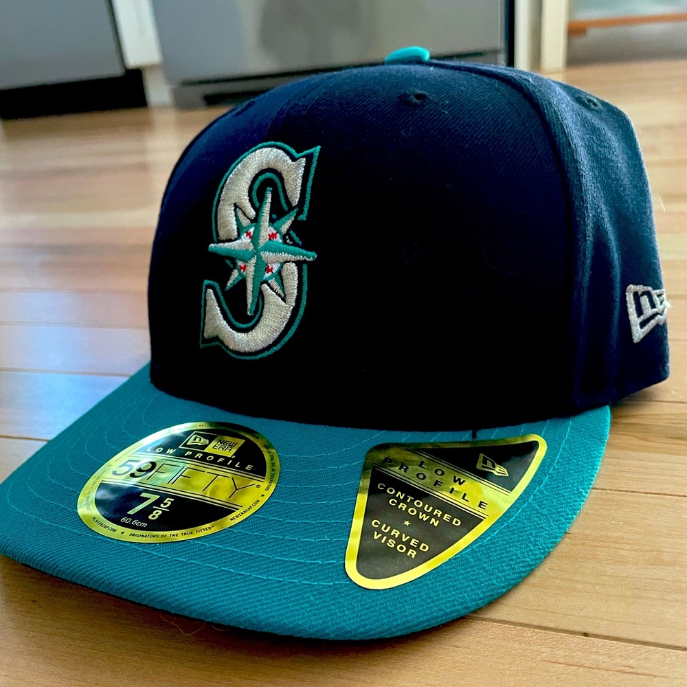 Seattle Mariners New Era Navy/Aqua Alternate On-Field Low Profile 59FIFTY Fitted